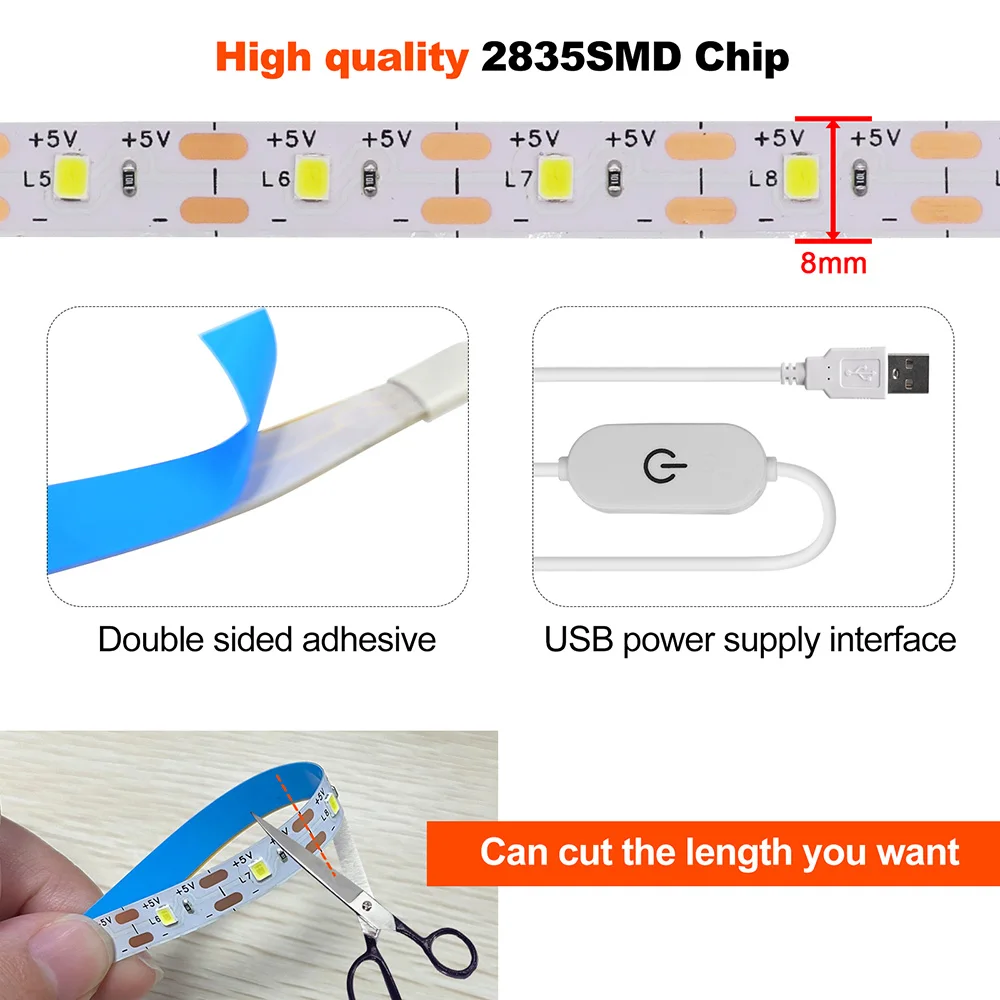 5 в 2835 usb светодиодная лента - Фотография_5