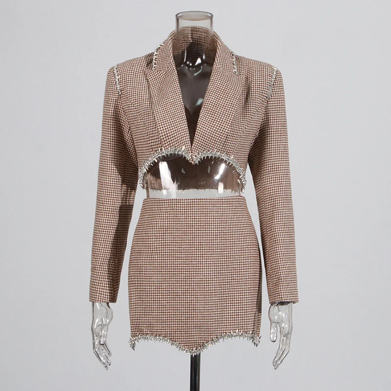 Twotwinstyle однотонный комплект из двух предметов для женщин - Фотография_5