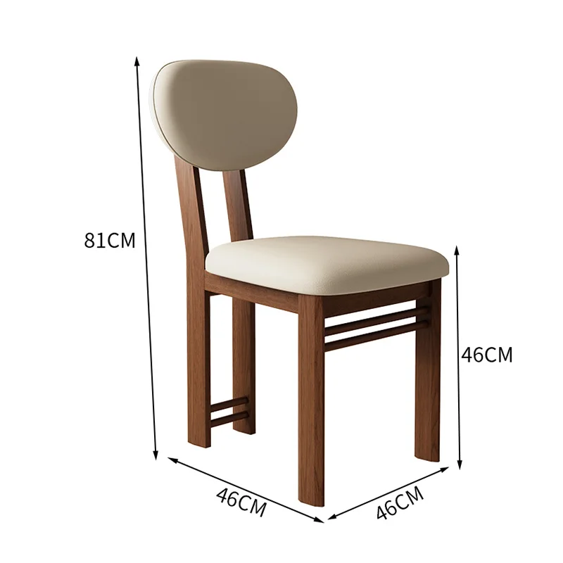 Элегантные деревянные обеденные стулья с эргономичной мягкой спинкой - Фотография_6