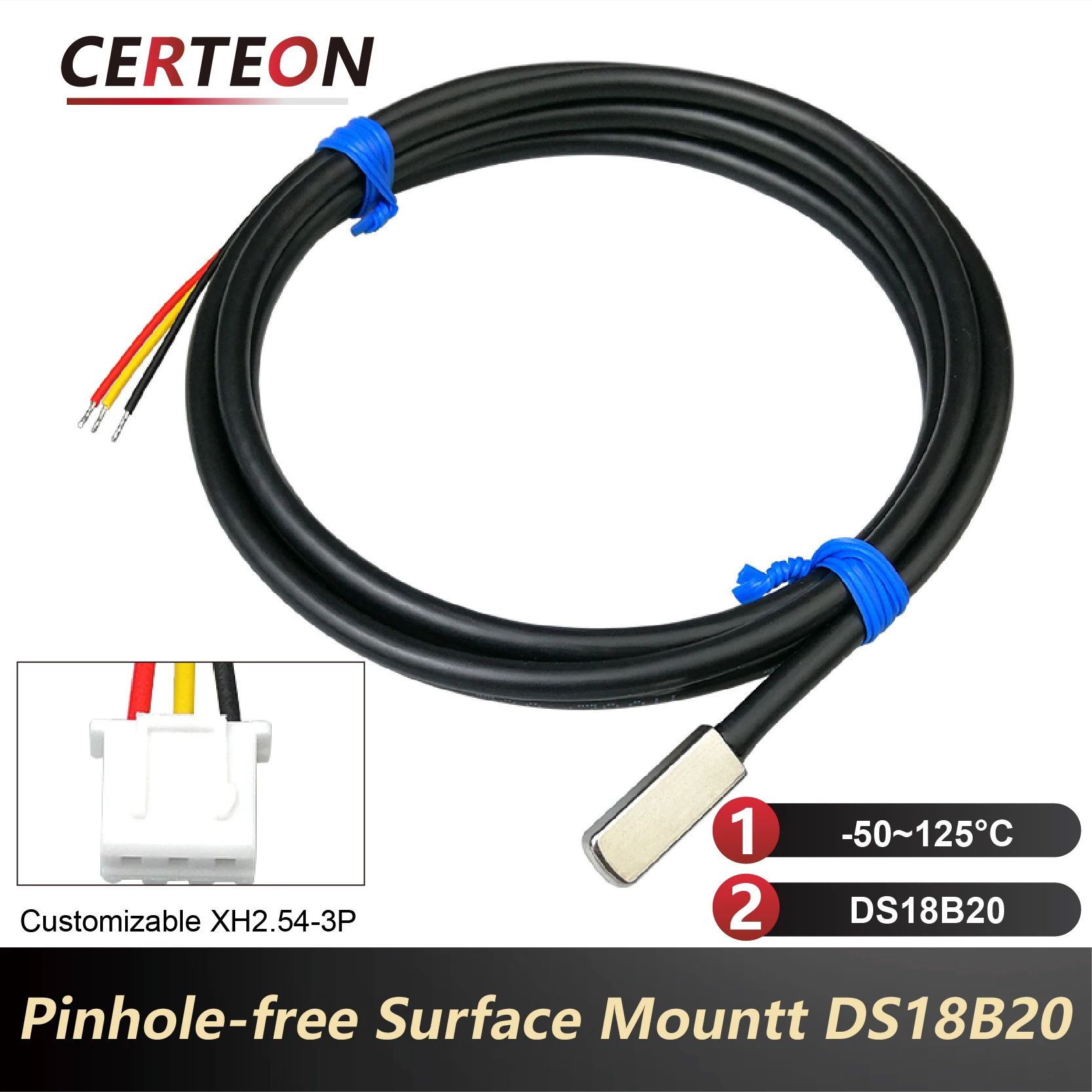 Клейкий датчик температуры ds18b20
