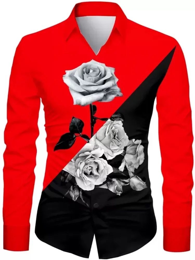 Модные мужские топы с цветочным - Фотография_5