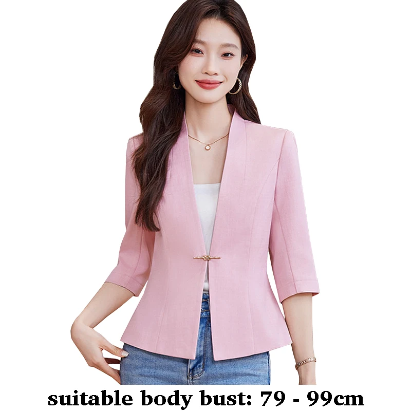 Высококачественный женский пиджак с рукавами три четверти