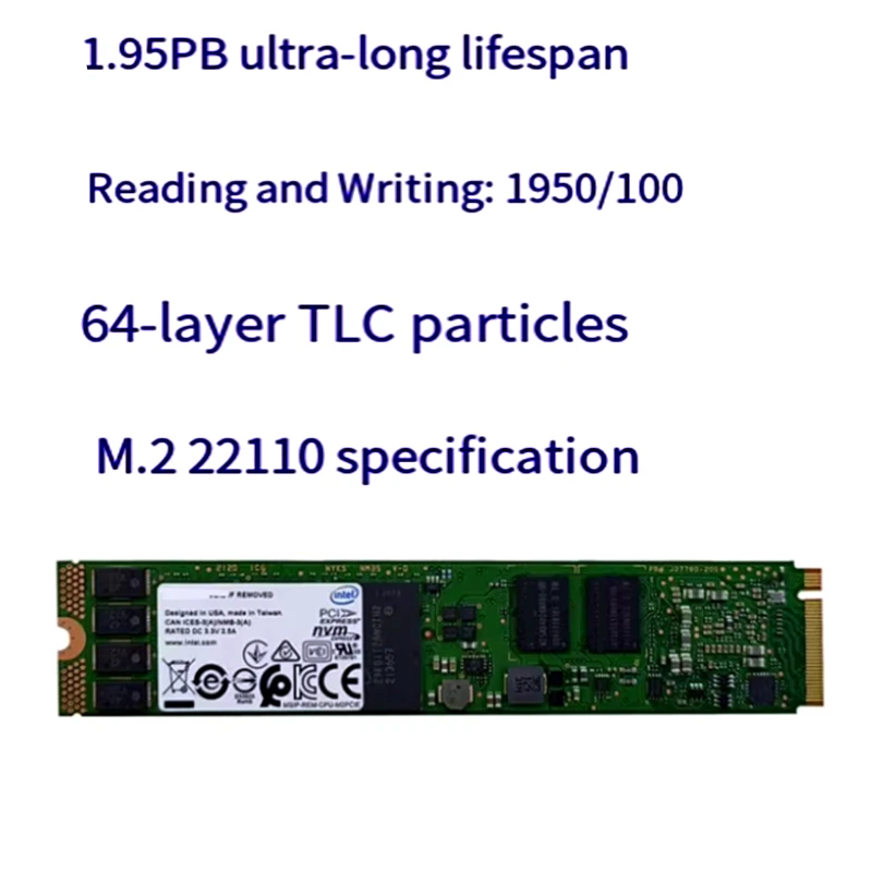 Оригинальный твердотельный накопитель intel p4511 960g nvme 22110 m - Фотография_2