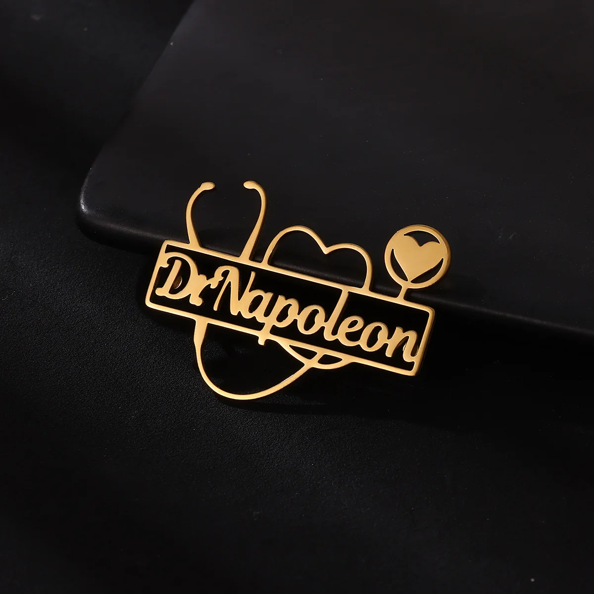 Брошь в виде стетоскопа на заказ - Фотография_5