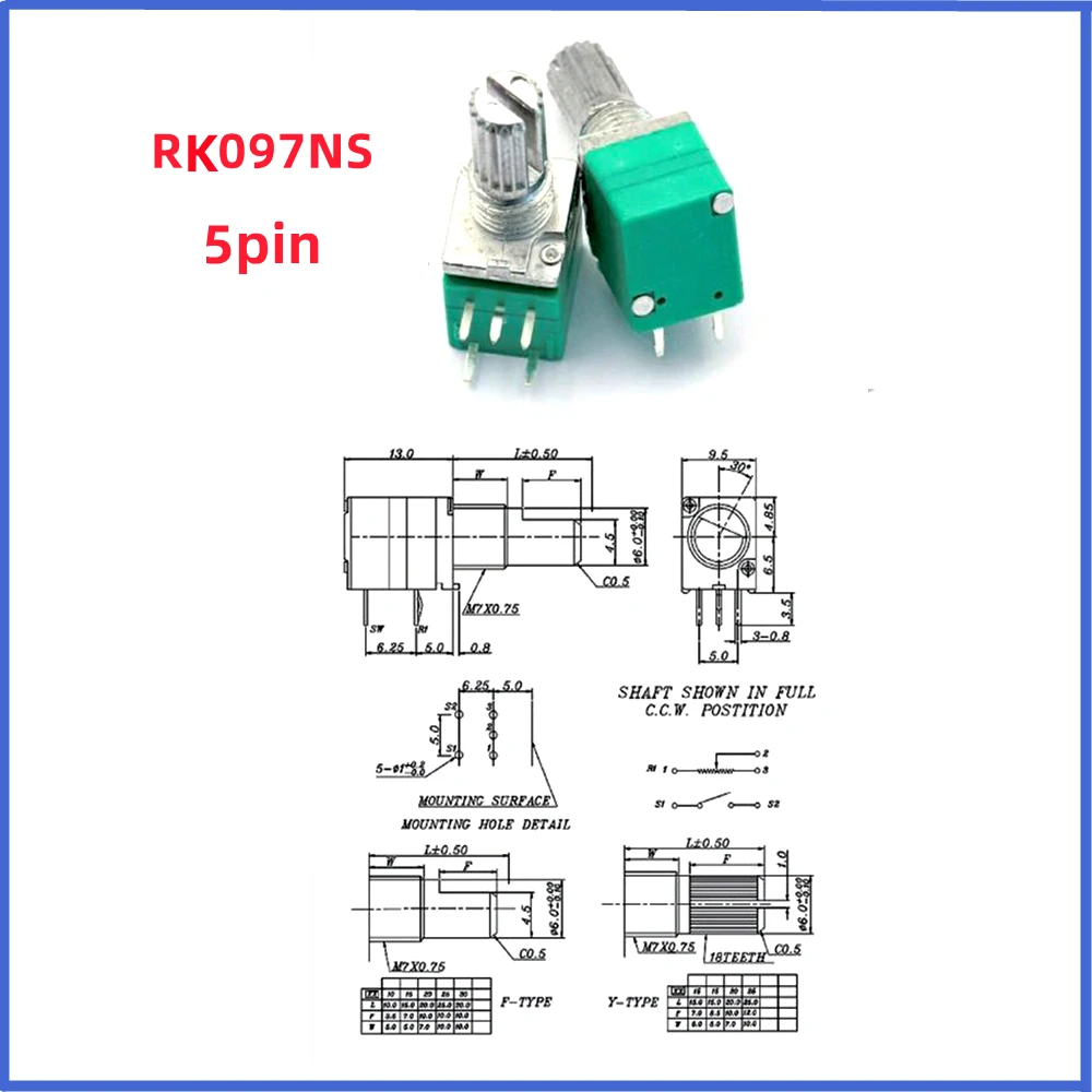 Rk097n 3pin rk097ns 5pin rk097g - Фотография_3
