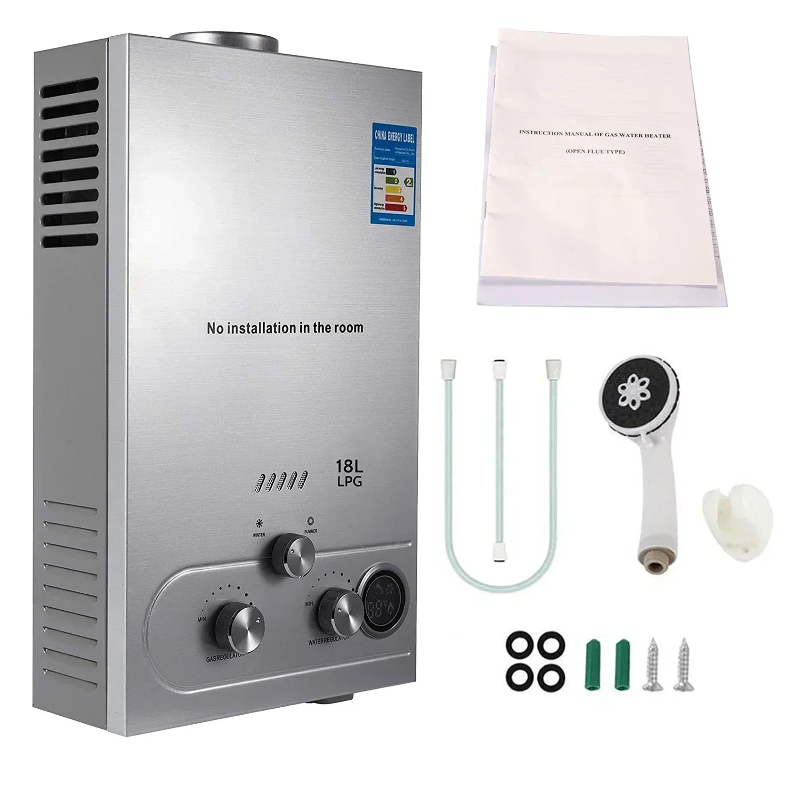 Vevor 6l 8l 10l 12l 16l 18l газовый - Фотография_2