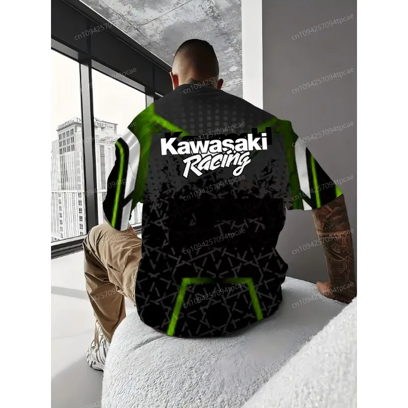 Kawasaki топ футболка мужская уличная - Фотография_3