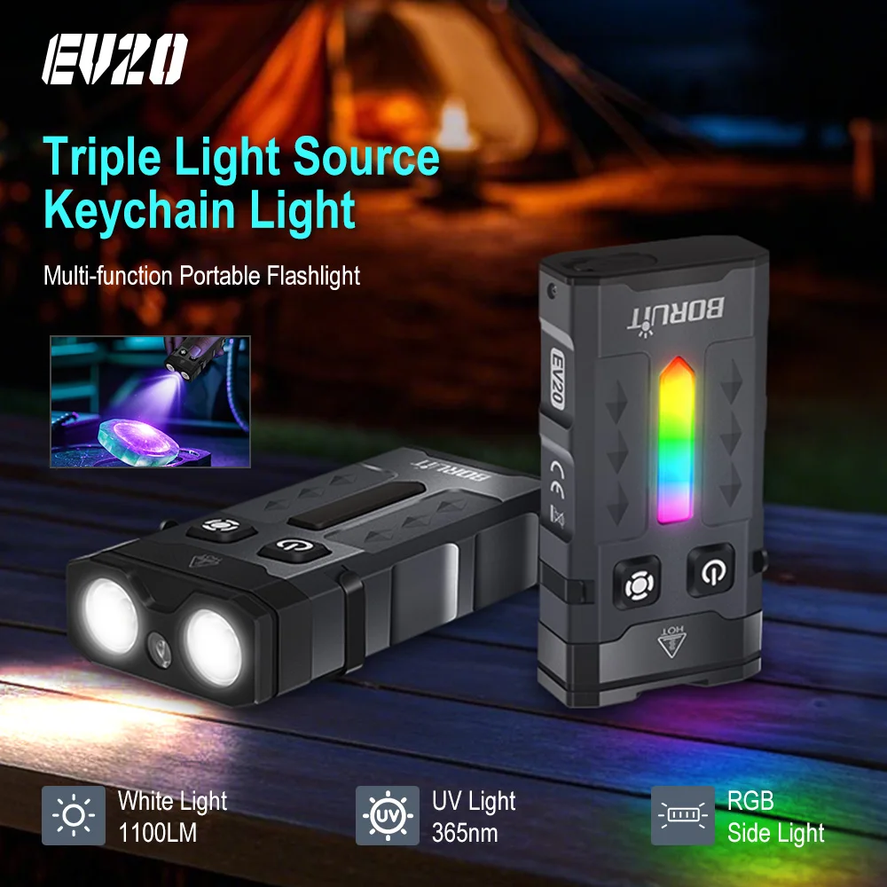 Boruit ev20 edc фонарик светодиодный - Фотография_2