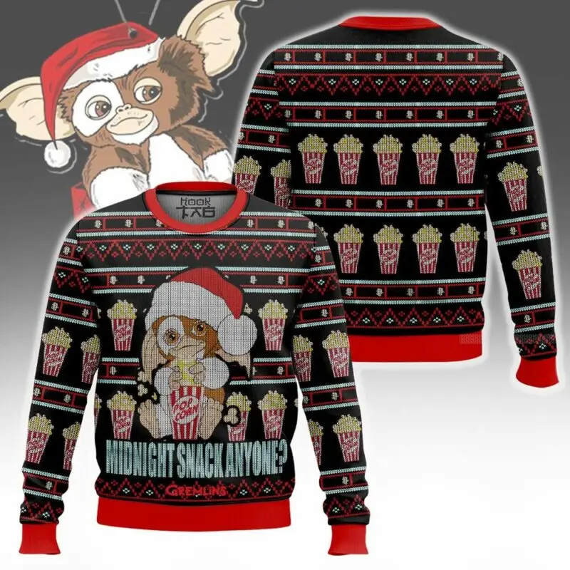 Gizmo gremlins уродливый рождественский свитер - Фотография_3