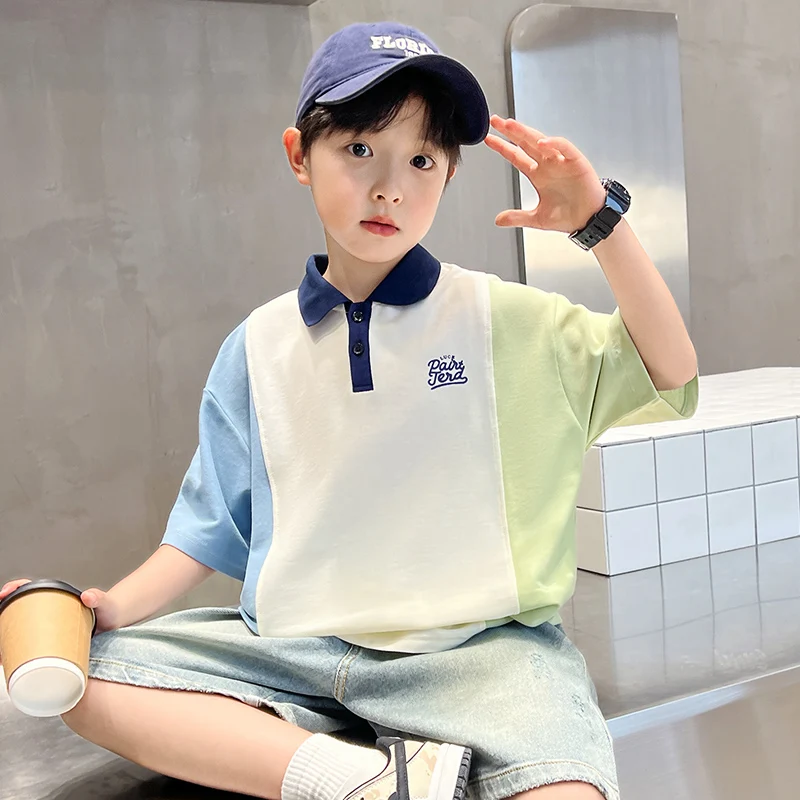 Летние детские рубашки поло для мальчиков - Фотография_4