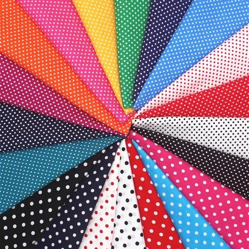 140x50 см хлопок с принтом в горошек