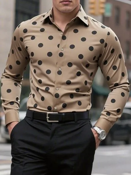 Мужская рубашка с длинным рукавом - Фотография_3