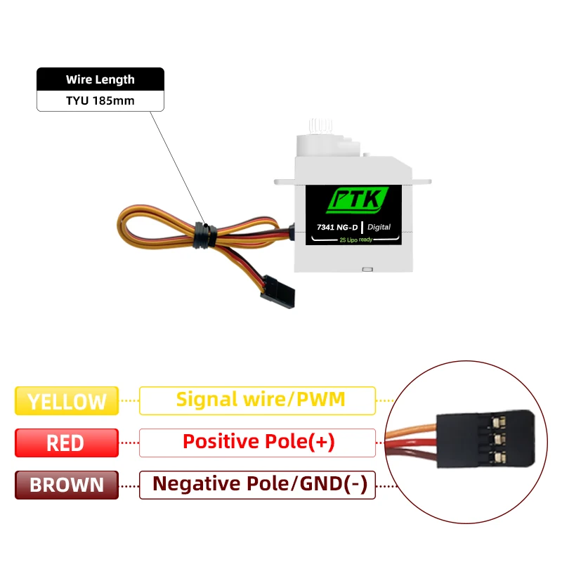 Цифровой сервопривод ptk servo 7341 ng-d 4 - Фотография_4