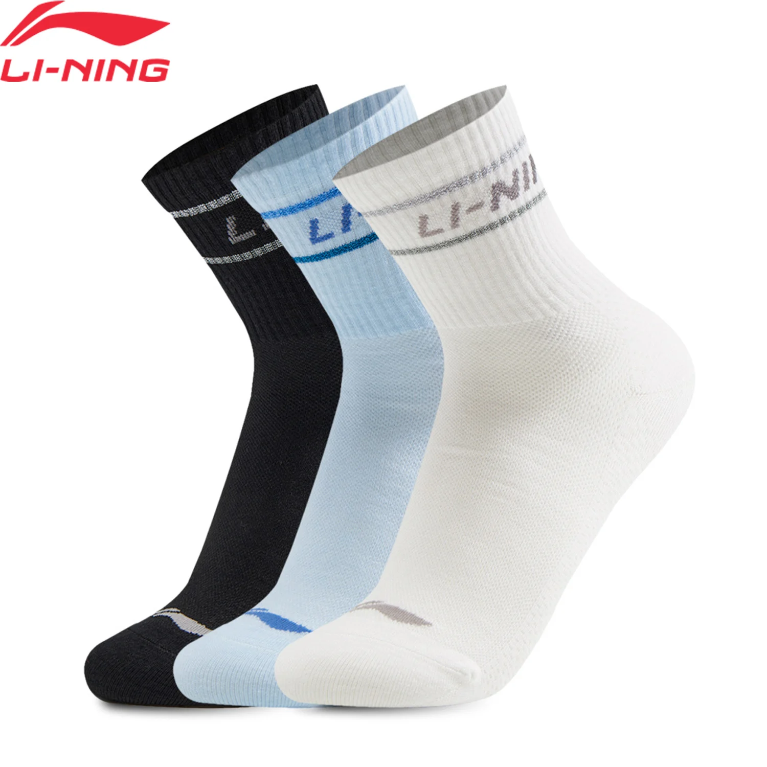 Li-ning унисекс спортивный стиль 3 пары носков at