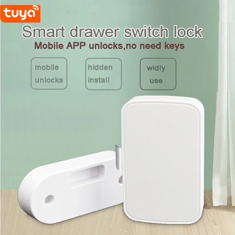 Tuya умный дом, bluetooth-совместимый замок для ящиков