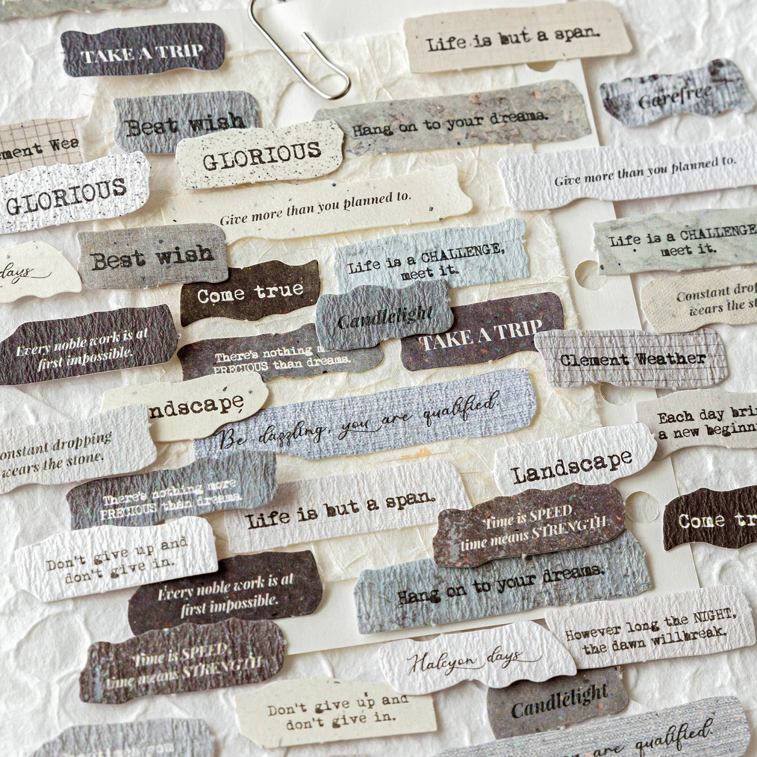 Винтажные наклейки для журнала английского языка