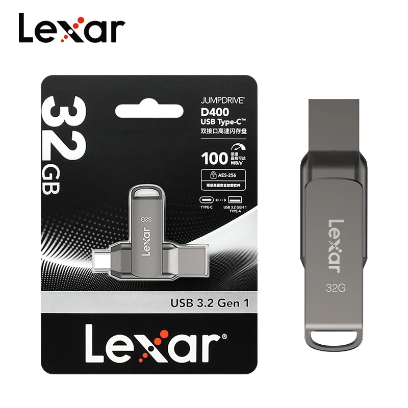Lexar jumpdrive d400 type-c usb3 - Фотография_4