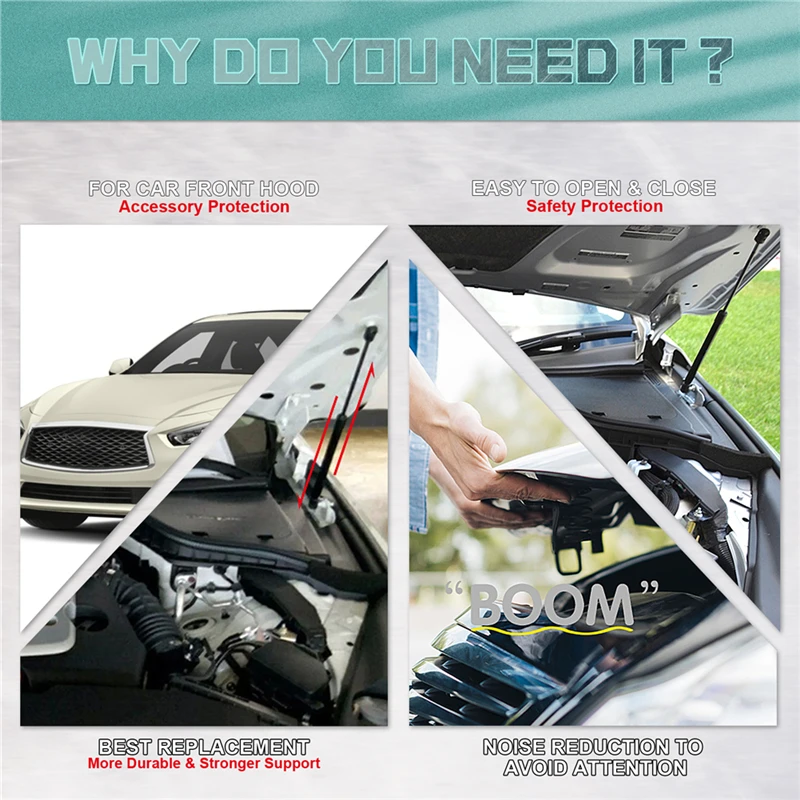 Автомобильные стальные передние подъемные стойки капота - Фотография_4