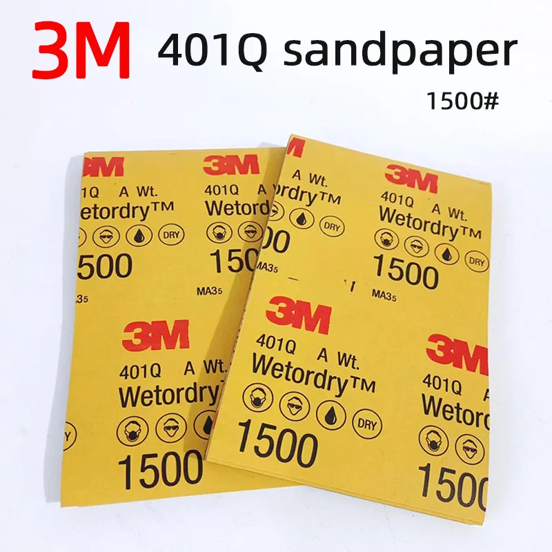 Оригинальная водная абразивная бумага 3m401q p1500