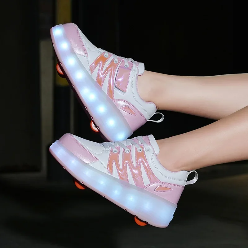Led racing roller skating women's - Фотография_3