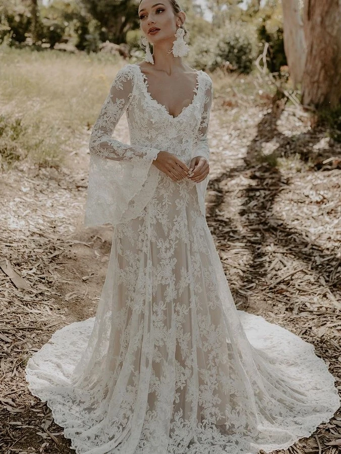 Женское длинное свадебное платье - Фотография_3