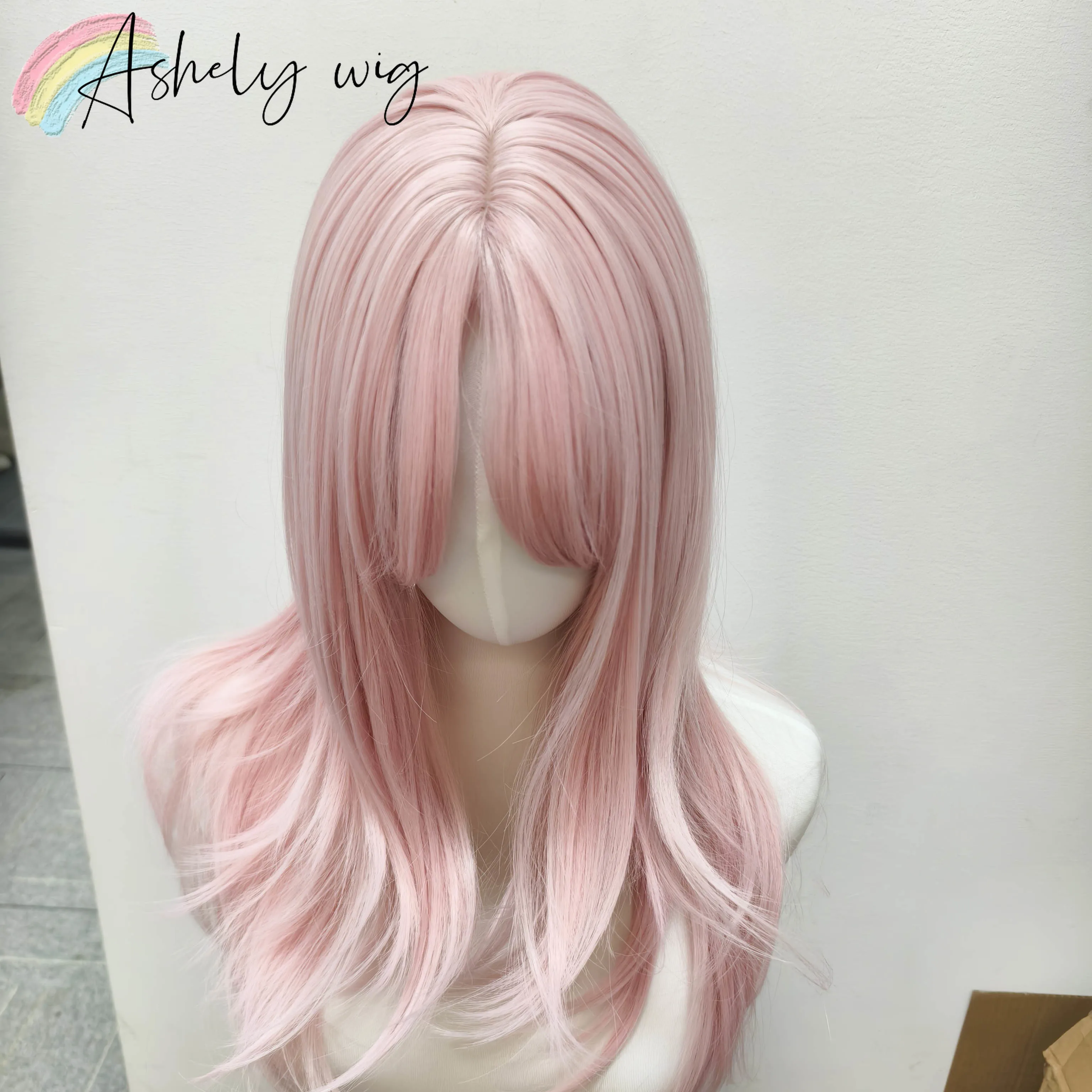 Попельно-розовый парик лолита - Фотография_5