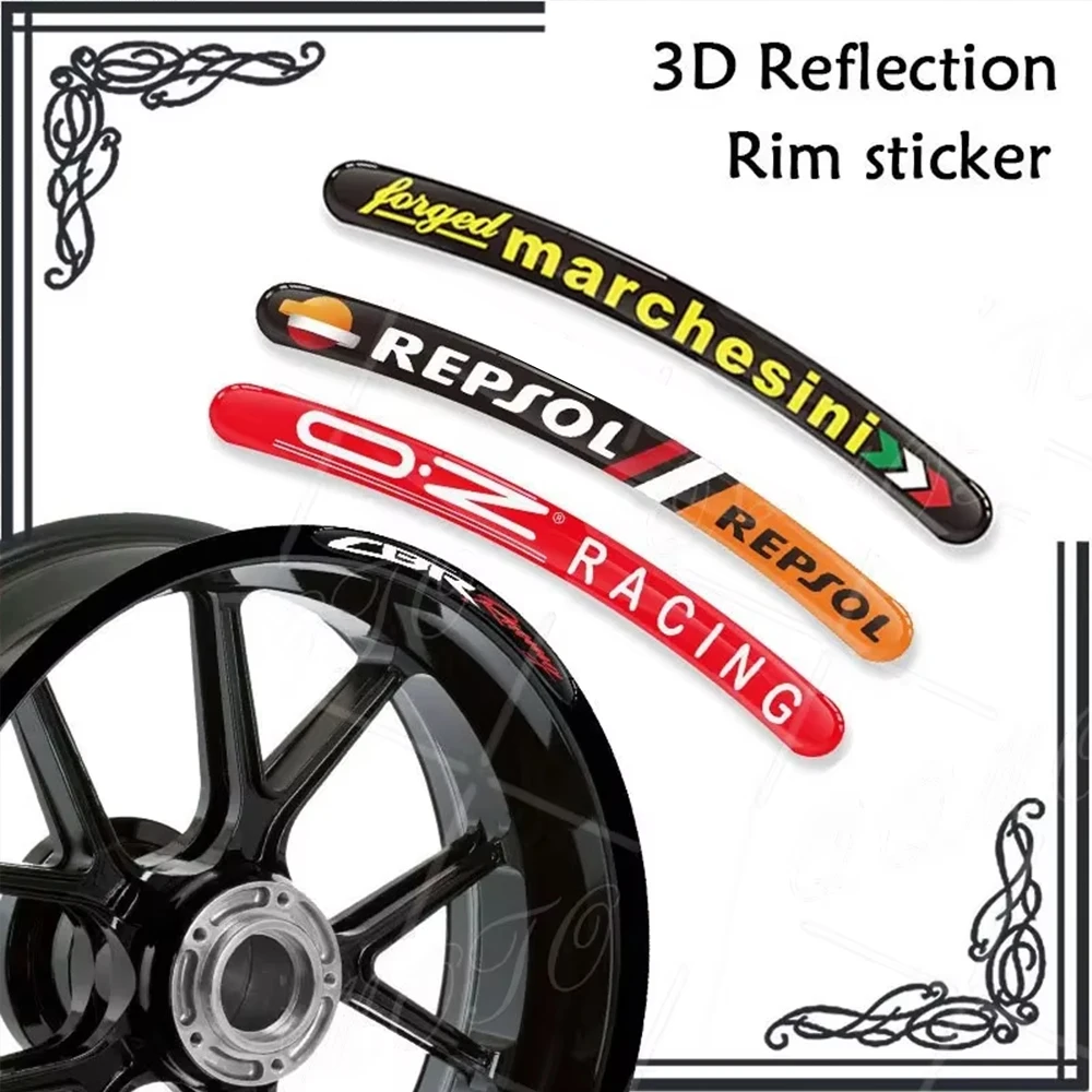 3d гелевая наклейка на ступицу колеса мотоцикла