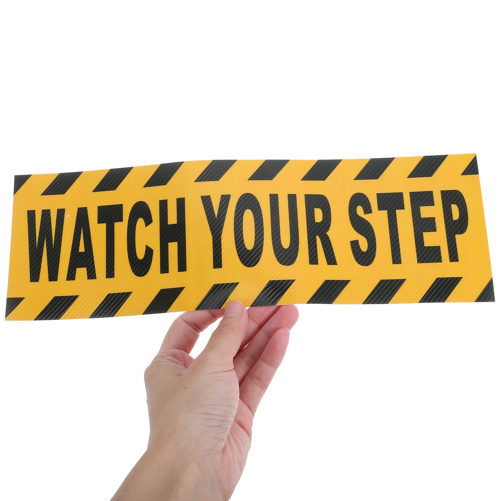 Черные, желтые противоскользящие наклейки на пол - Фотография_4