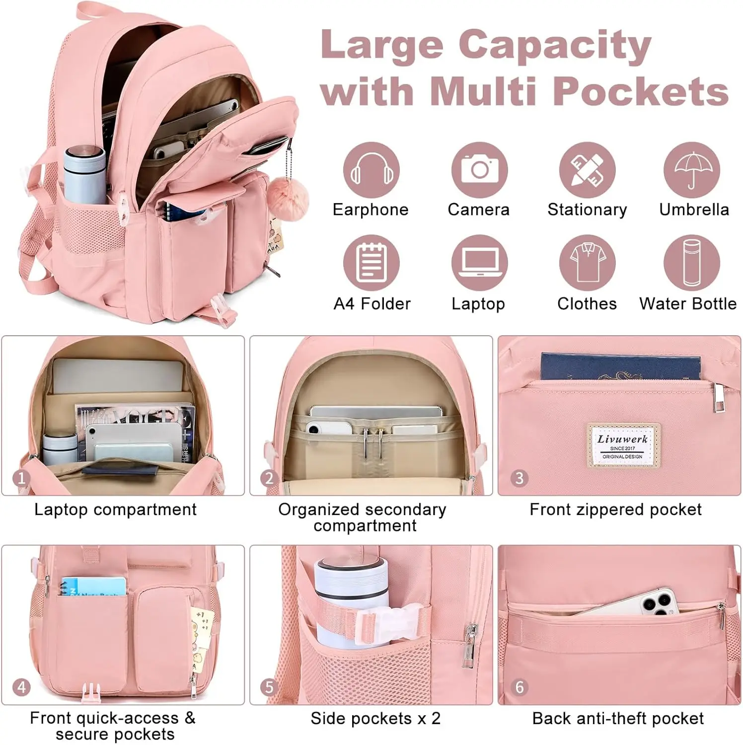 Рюкзак для ноутбука для женщин - Фотография_2