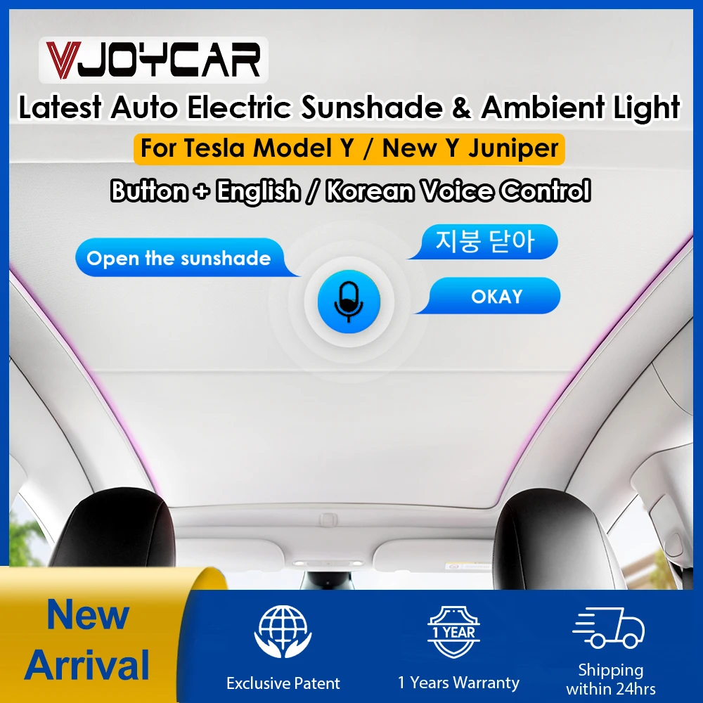 Новый электрический солнцезащитный козырек для tesla model y new y juniper