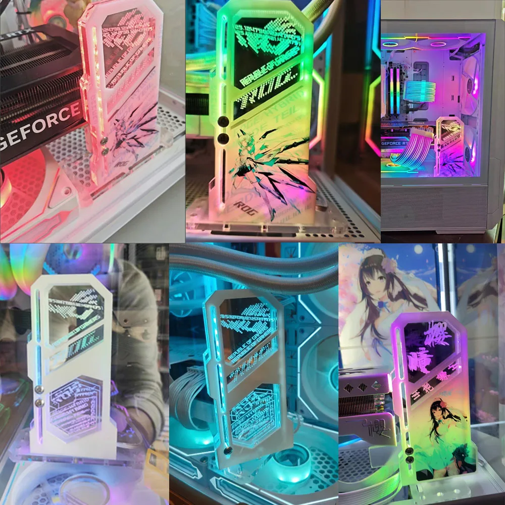 Diy держатель vga argb gamer cabinet - Фотография_6