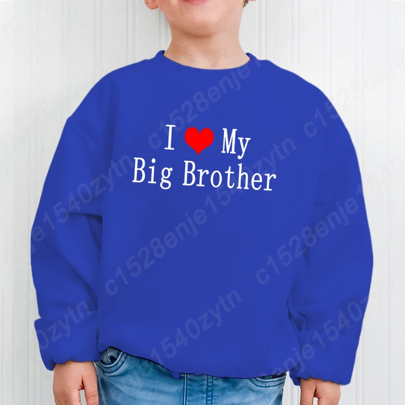 Детский свитшот без капюшона i love my big brother