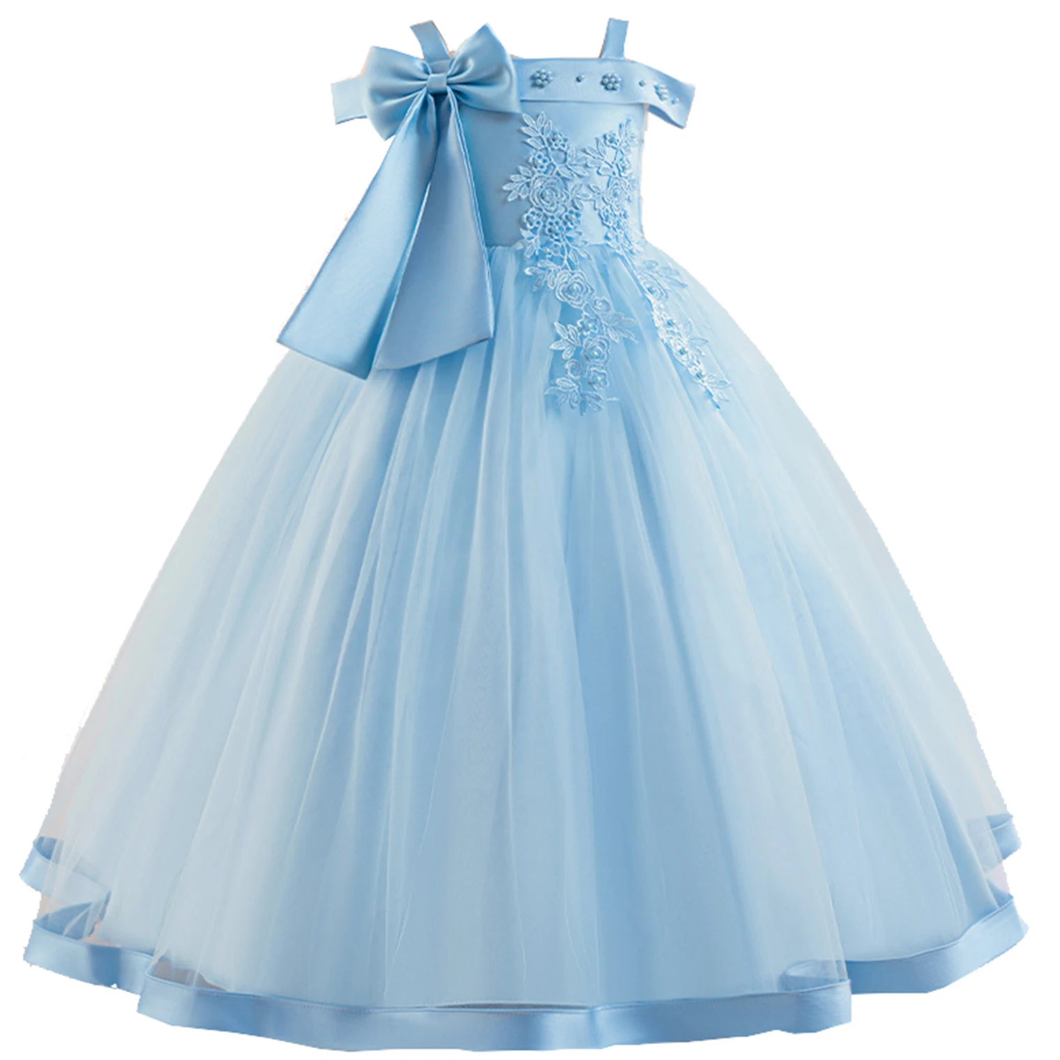 Блестящее кружевное фатиновое платье - Фотография_5