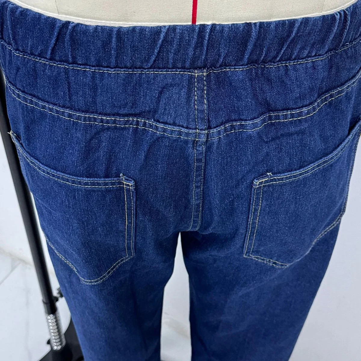 Мужские свободные джинсовые брюки европейского размера - Фотография_6