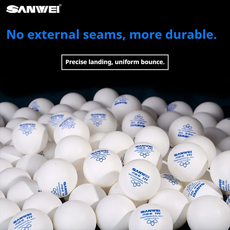 Sanwei tr 3-звездочные мячи для настольного тенниса 40+ абс-пластик - Фотография_3