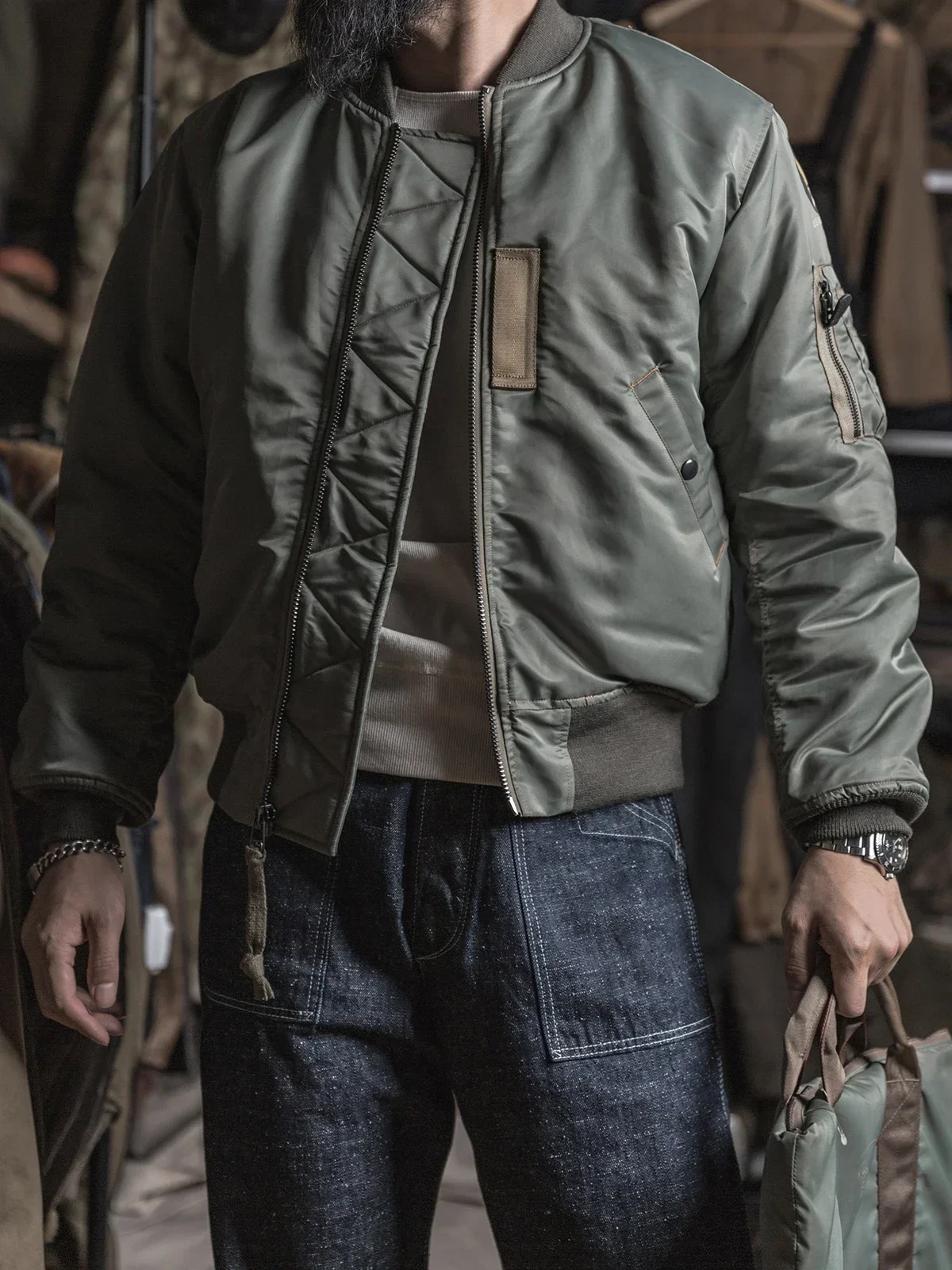 Flight jacket bronson repro usaf - Фотография_3