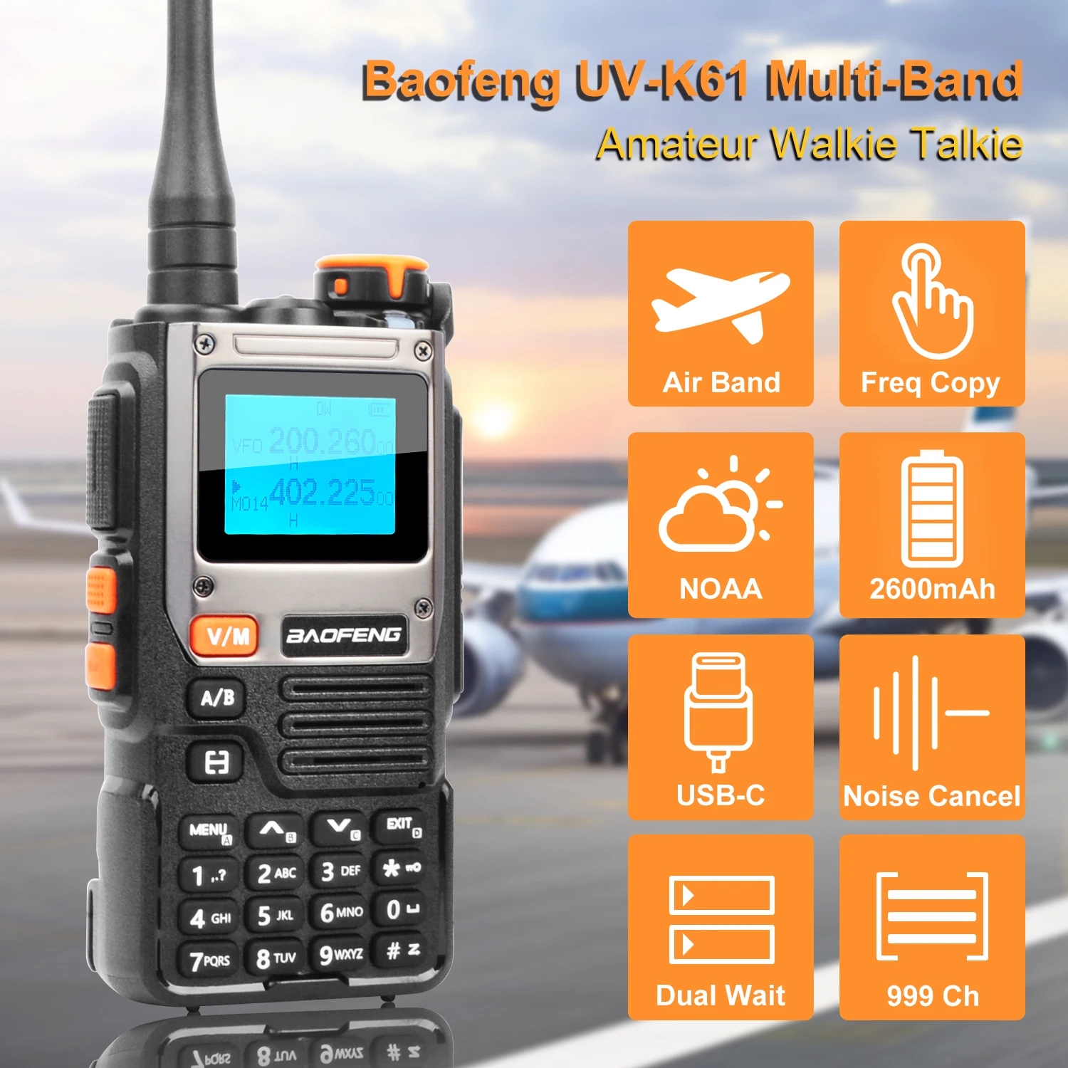 Рация baofeng uv-k61 seven bands