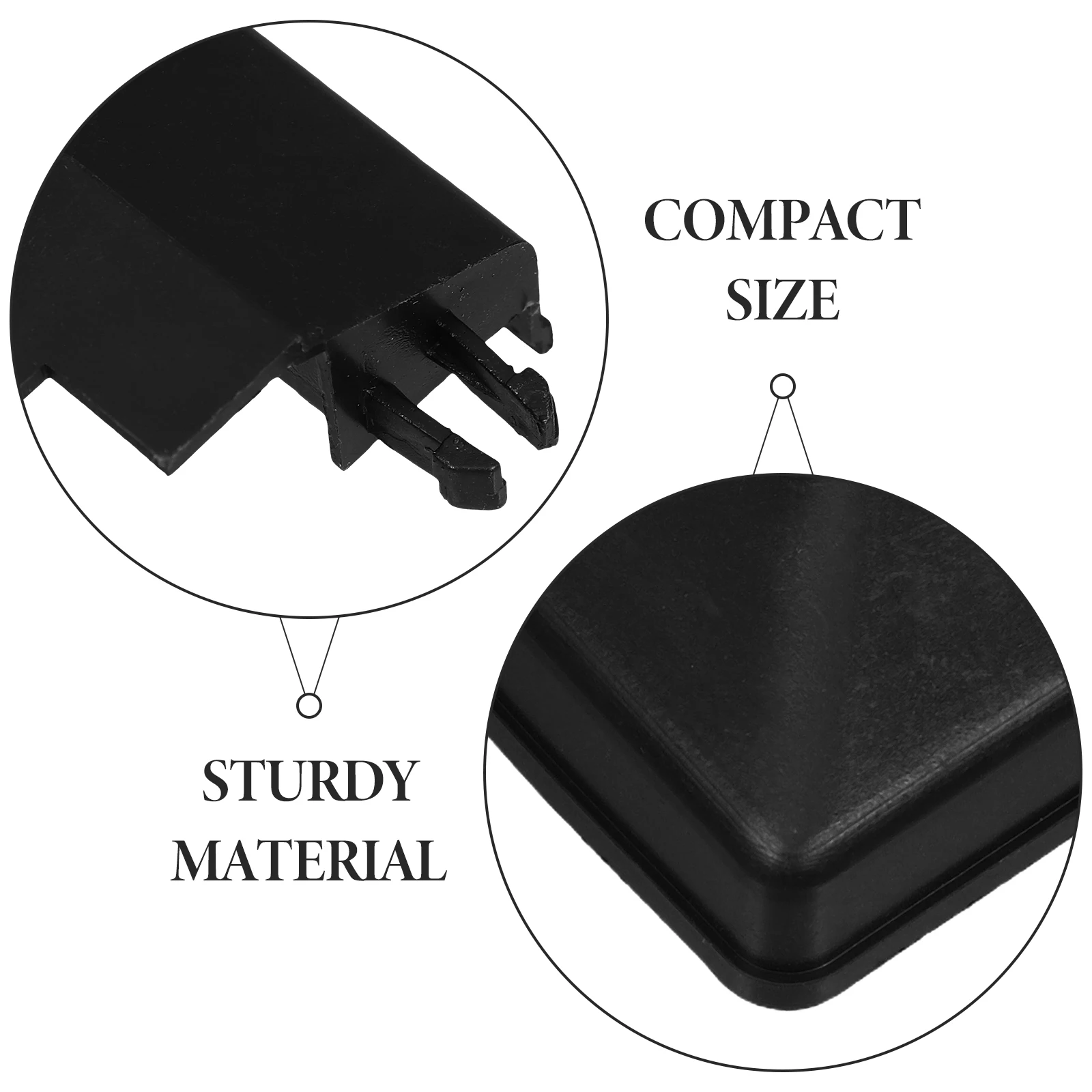Черная пластиковая разделенная опорная крышка - Фотография_4