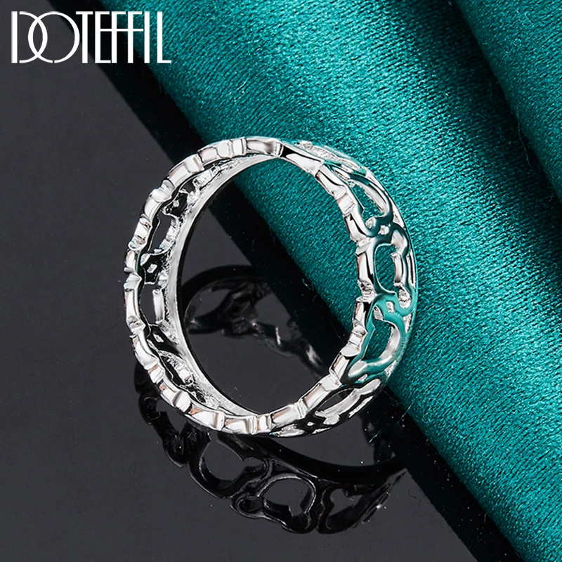 Классическое кольцо doteffil из стерлингового серебра 925 пробы для женщин - Фотография_5