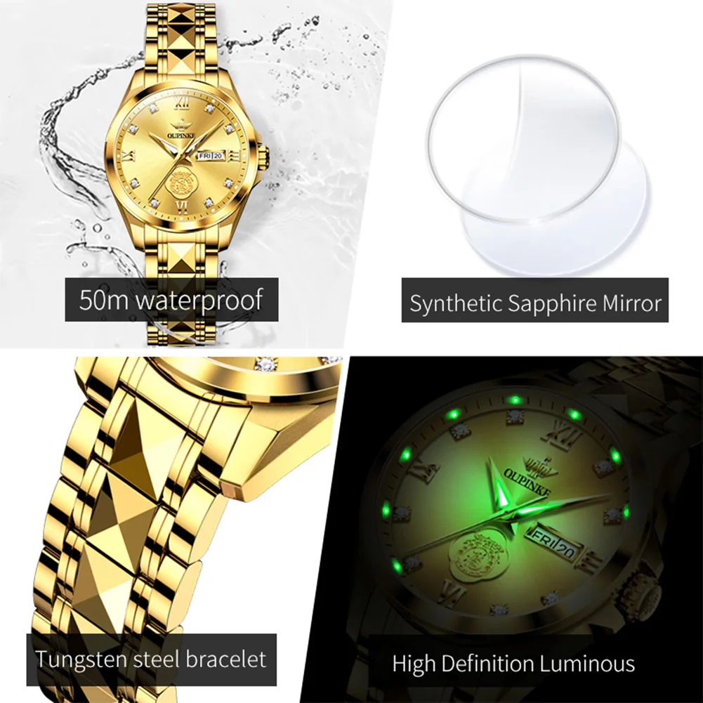 Oupinke 3305, женские часы из натурального золота с бриллиантами - Фотография_4