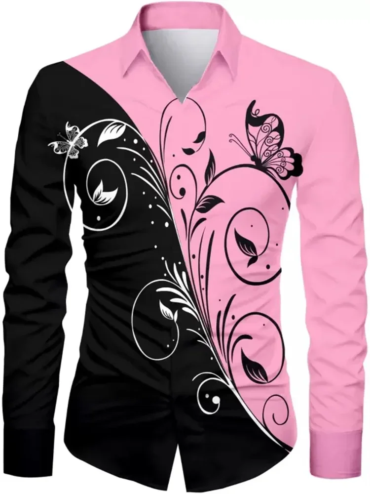 Модные мужские топы с цветочным - Фотография_3