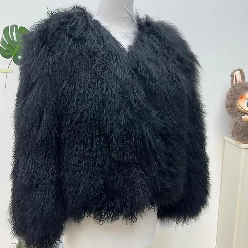 Новый стиль, зимняя теплая дубленная - Фотография_3