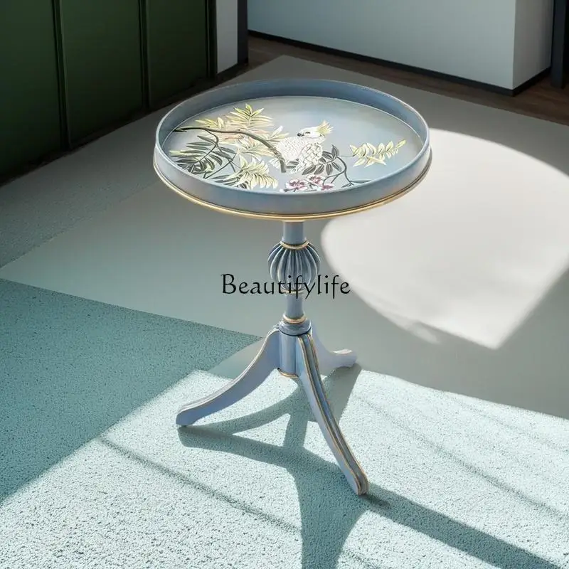 **американский сельский небольшой круглый стол с ручной росписью