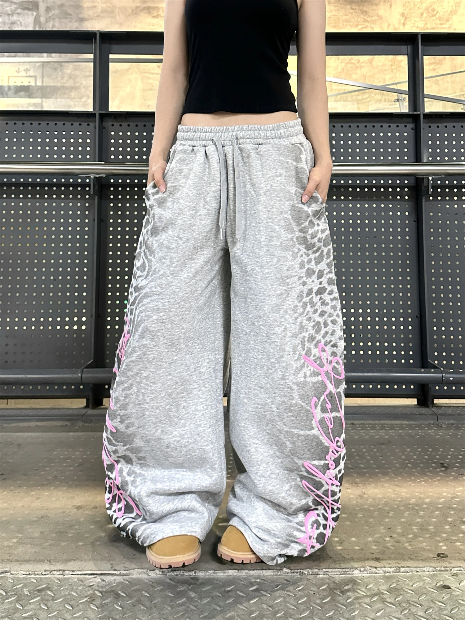 Женские мешковатые спортивные штаны y2k - Фотография_4