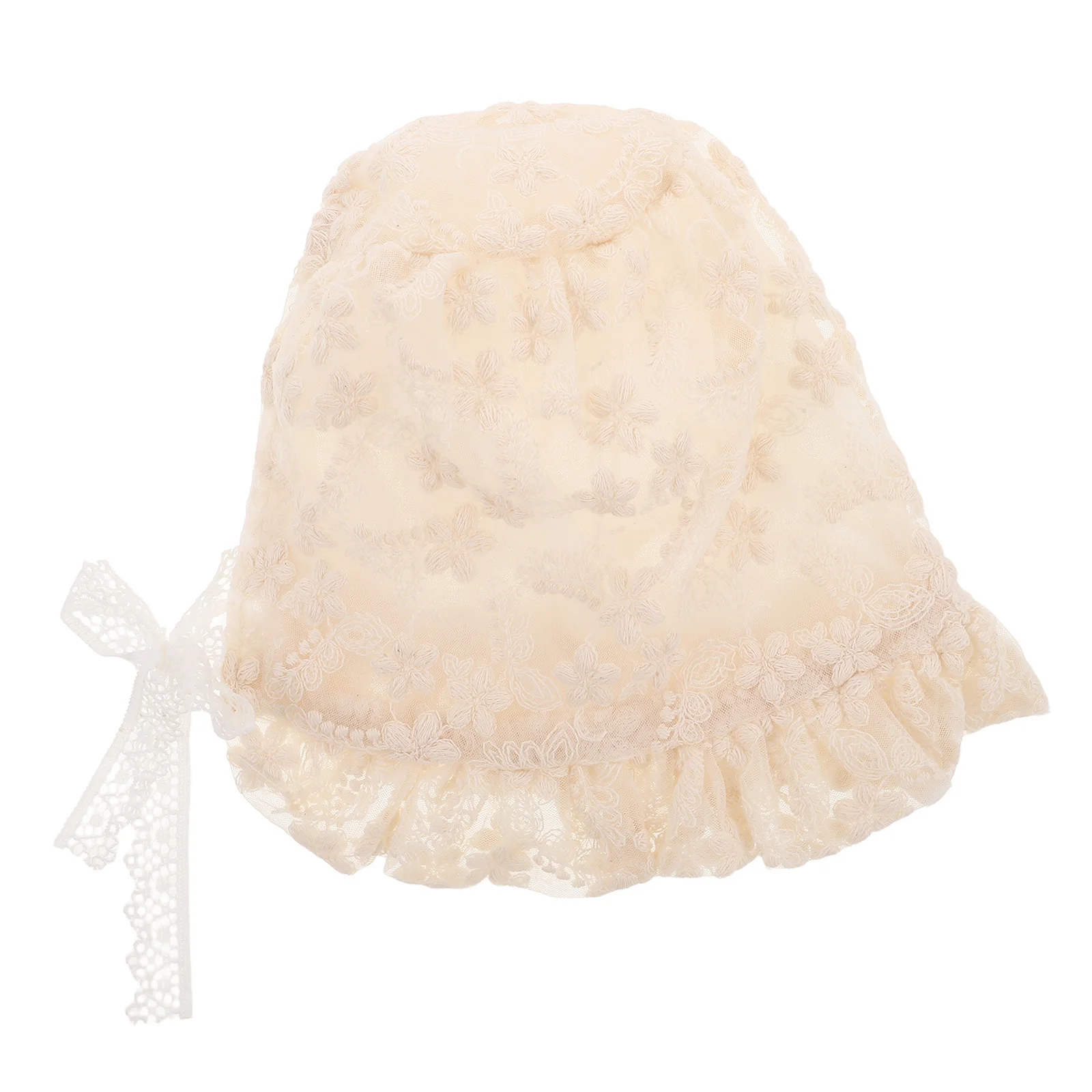 Кружевной капот для маленьких девочек - Фотография_4