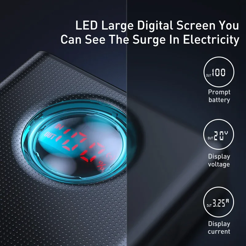 Power bank baseus 65w 30000mah - Фотография_4