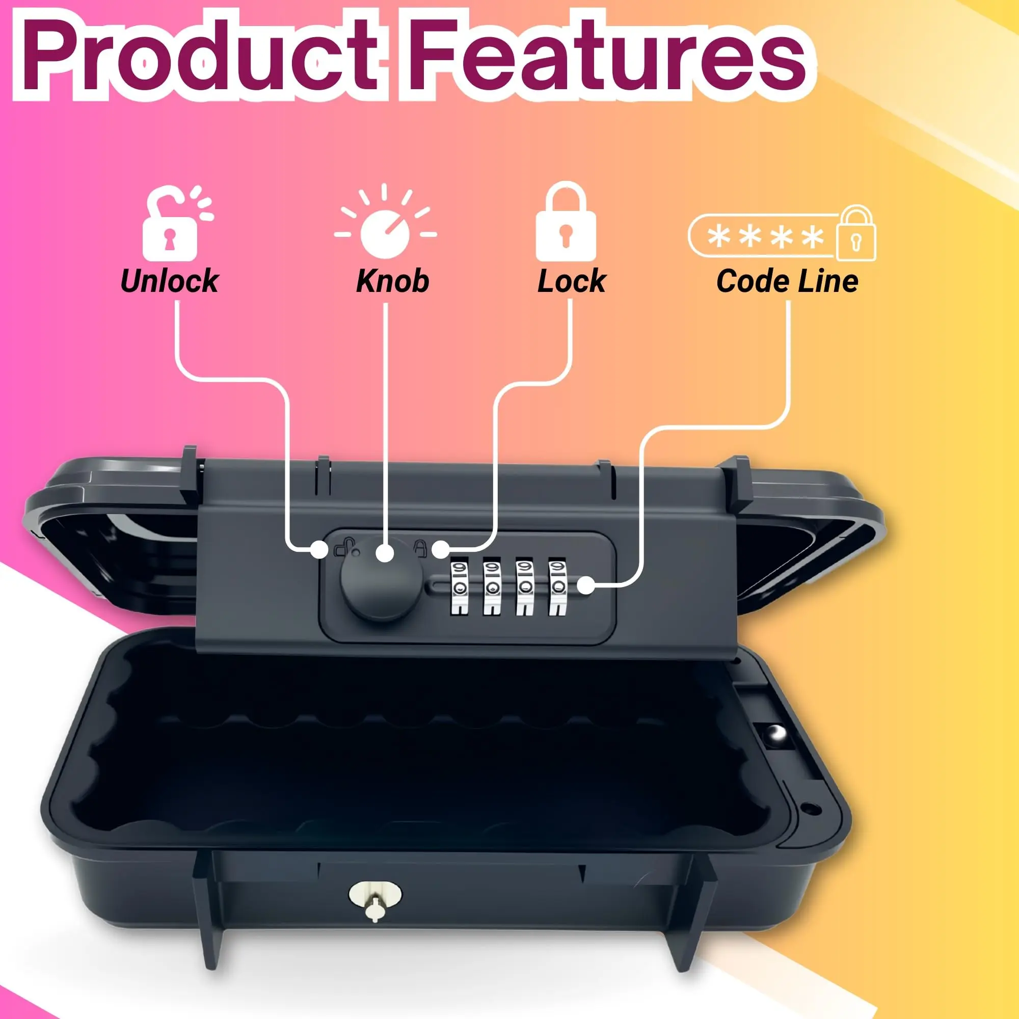 Портативный сейф с кодовым замком - Фотография_2