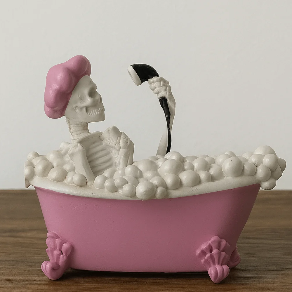 Тематическая фигурка призрака из смолы на хэллоуин - Фотография_3