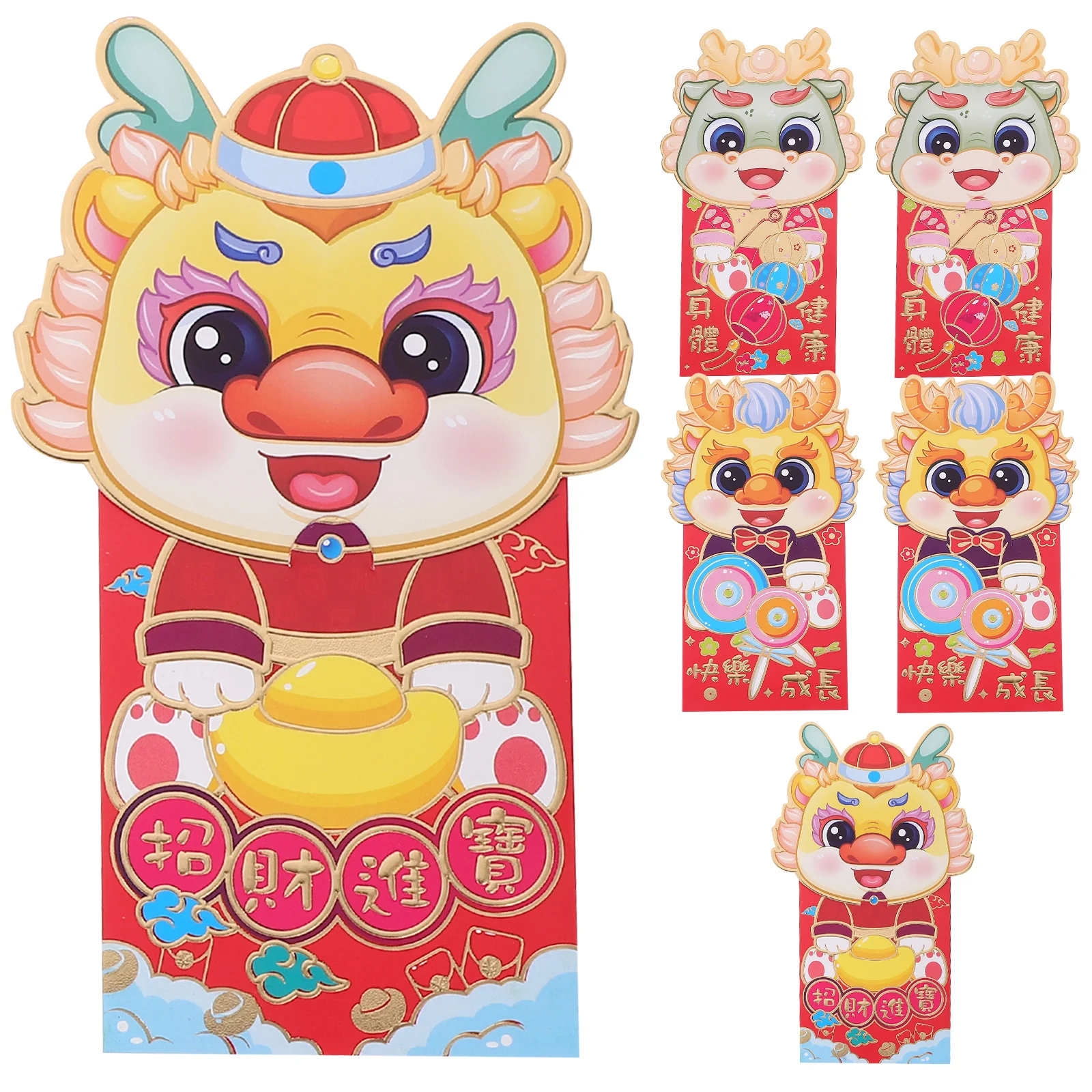 Красные конверты с годом дракона - Фотография_6