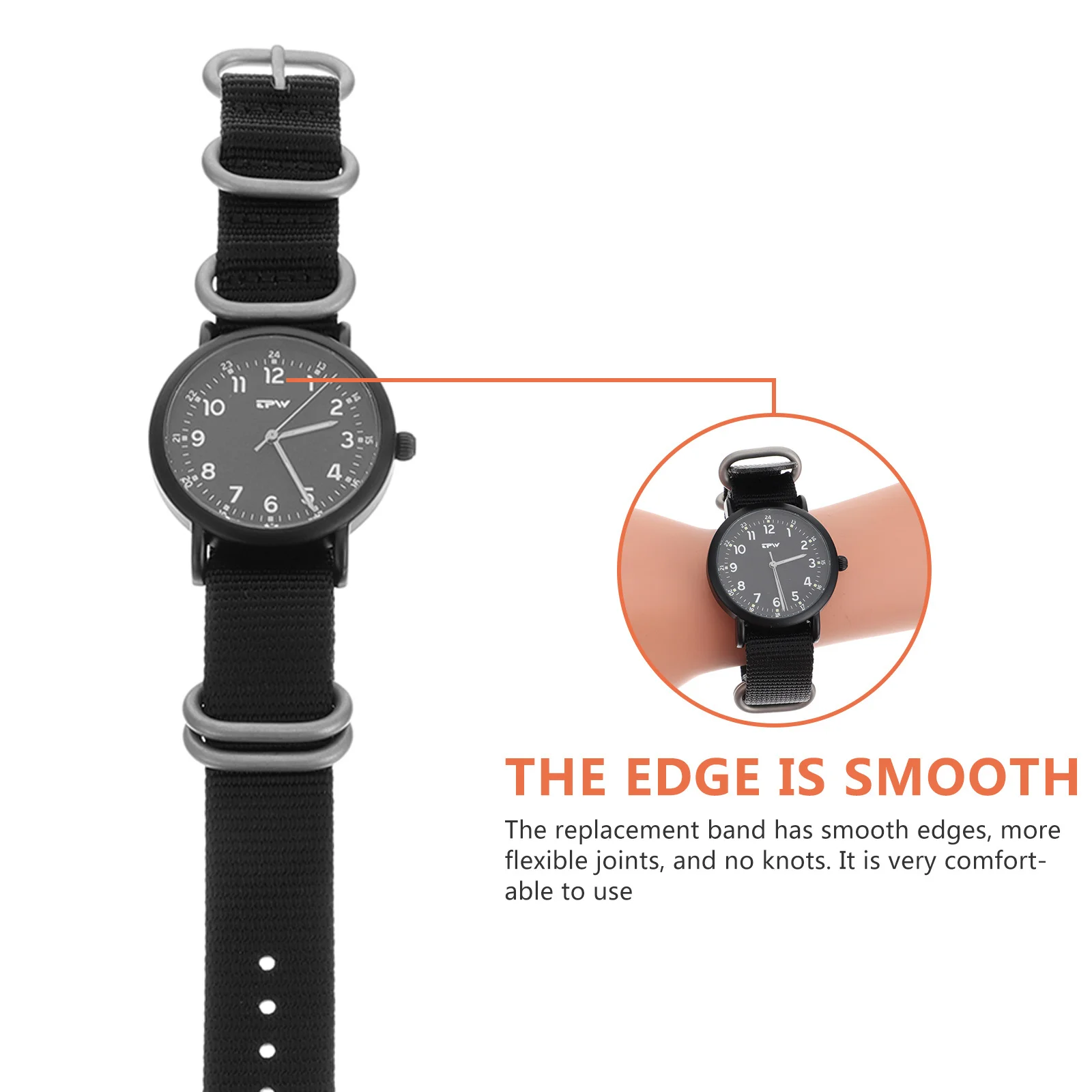 Светящиеся часы, мужские нейлоновые - Фотография_2